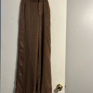 Trafaluc by Zara Brown & Green S Abstract Dot Pants